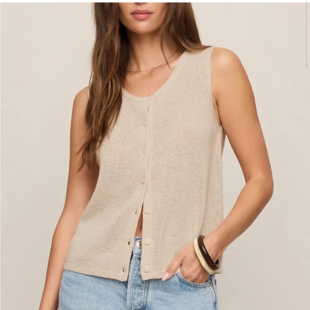 Z Supply SYD LINEN KNIT TANK VEST